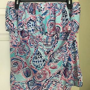Lilly Pulitzer strapless top XL